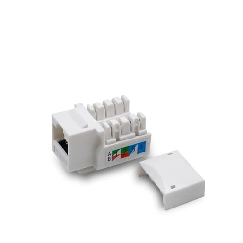 Cat6 Keystone Jack - 90 Degree Cat5/5e/6 Compatible