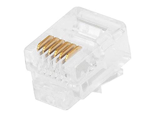 RJ12 Modular Plugs 6P6C- Phone Solid/Stranded Cable