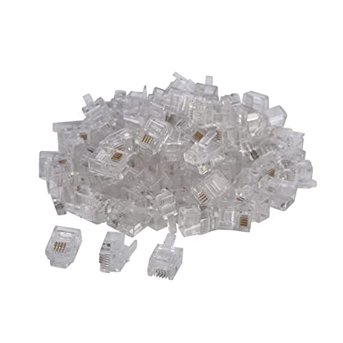 RJ11 6P4C Plug, Telephone Handset Cable Modular Plug Connector Phone Jack Adapter Crimp End Crimper - Image 6