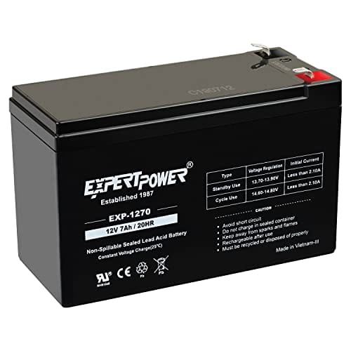 ExpertPower 12v 7ah Rechargeable Sealed Lead Acid Battery - Image 2