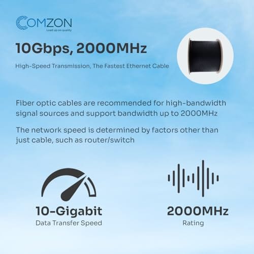 500ft Black Armored 6 Strand OM3 50/125 Multimode Fiber Optic Cable, 10Gbit, Indoor/Outdoor, Corning ClearCurve, Riser Rated - Image 6