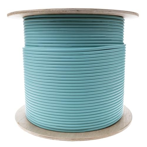 CableWholesale 1000ft Fiber Optic Cable Indoor Distribution 6-Strand Fiber Multimode 50/125 OM3, 10 Gbit, Riser Rated - UL Certified, Spool